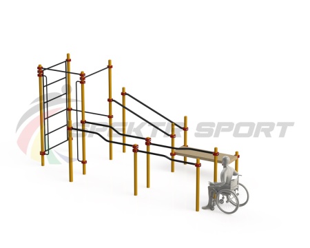 Купить Спортивный комплекс для инвалидов-колясочников WRK-D16_76mm в Усть-Лабинске 